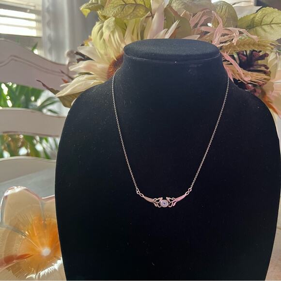 Sterling Silver with Blue Gem Necklace - Picture 8 of 10